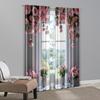 2pcs, Curtain Fabric Window View Polyester (without Rod) Decorations For Home for Living Room, Bedroom, and Home Decor