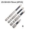3/4/5pcs Anti Slip Screwdriver Bit Set High Hardness Cross Magnetic PH2 Screwdriver Bit Alloy Steel Anti-Slip Drill Bits Tools