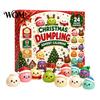 Christmas Classroom Rewards Squeezy Toy Advent Calendar 2026, 24 Days Dumpling Toys Countdown Family Tradition Calendar, Decor Jumbo Mini Glitter for