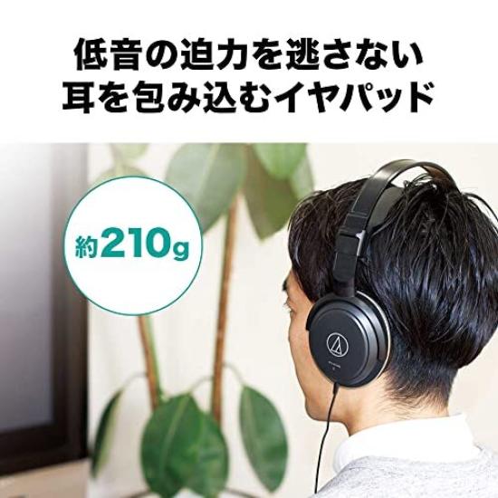 Проводные наушники Audio-Technica для музыки и кино, Мини, Черные, ATH-AVC200, Для прослушивания, Стандартное подключение 6,3 мм / 3,5 мм