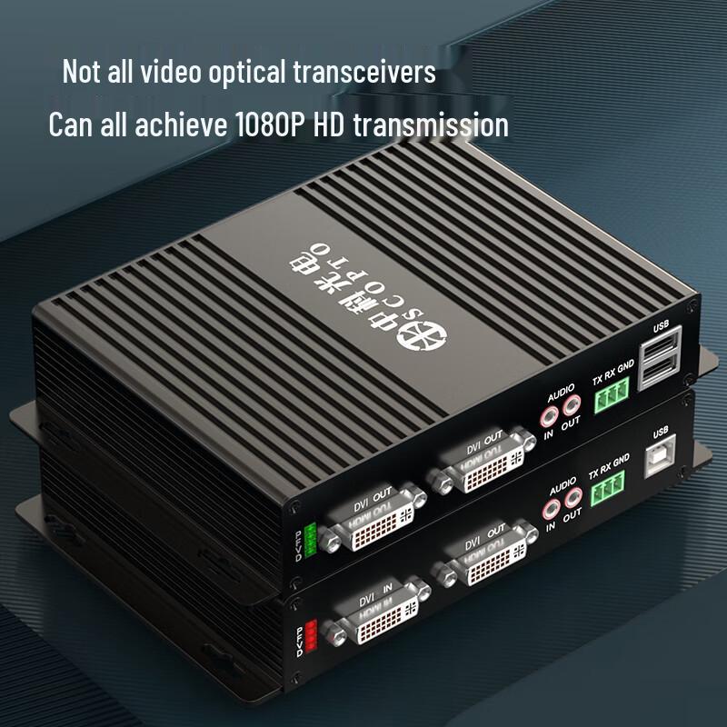 Zhongke Optoelectronics HD DVI Оптоволоконный приемопередатчик