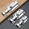 1Sets Stainless Steel Security Bolt Latch Cabinet Hinges Spring Latches Self-elastic Latch Home