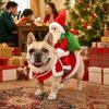 Comfortable Polyester Pet Outfit Cowboy Rider Dog Costume with Saddle Santa Riding on Holiday Apparel Funny Outfit Cute for Halloween Parties