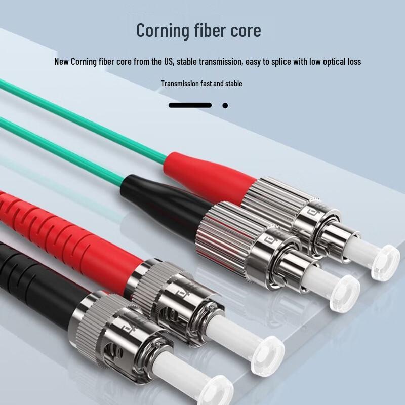 Shengwei OM3 Multimode Duplex 10 Gigabit FC-ST Fiber Optic Patch Cable