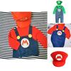 Super Mario Cartoon Cotton Onesie For Babies Cosplay Outfit For Boys And Girls