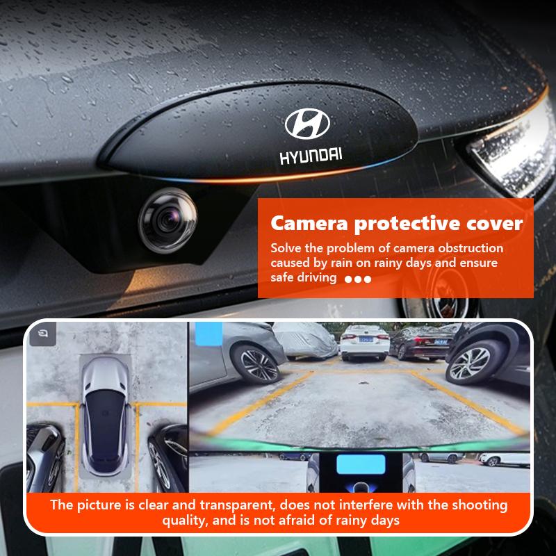 Car Reverse Parking Camera Protective Cover Sticker Fit Accessories For Hyundai GDi N Line i10 Azera Genesis G70 G80 G90 Accent PP16