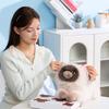 Реалистичная плюшевая игрушка сиамский кот со звуком, реалистичный котенок, мягкая игрушка-кукла, мяукающий интерактивный кот, декор