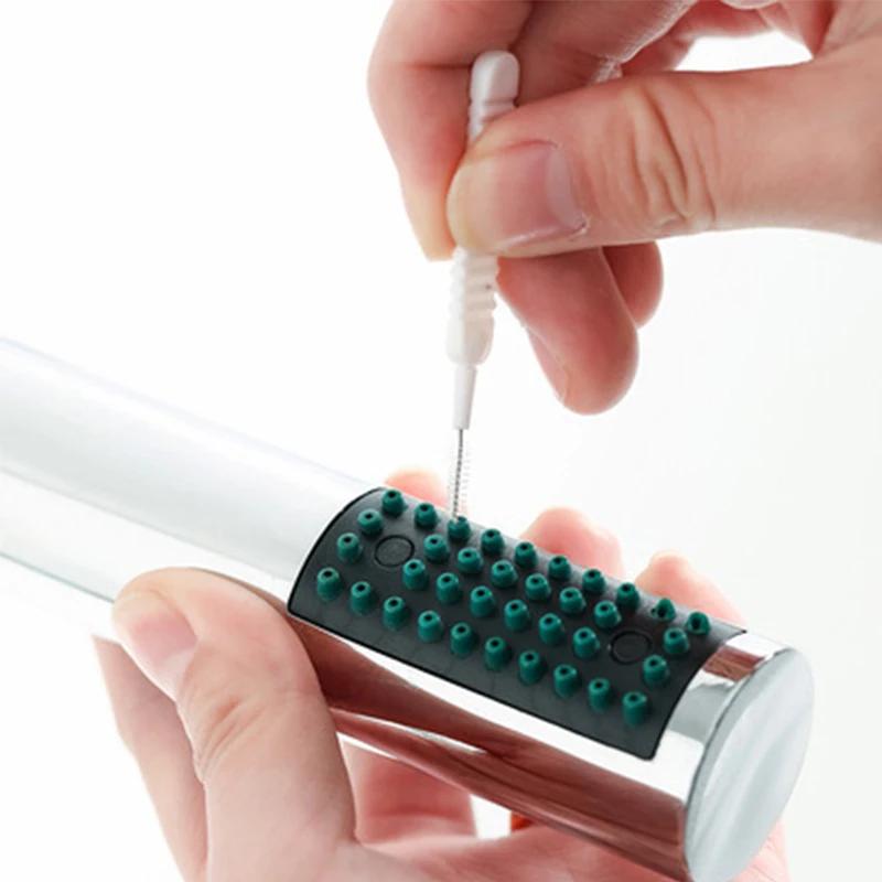 1-500 шт. Щетка для чистки душа, микро-нейлоновая насадка для ванной комнаты, антиблокировочные чистящие средства, аксессуары для ванной комнаты