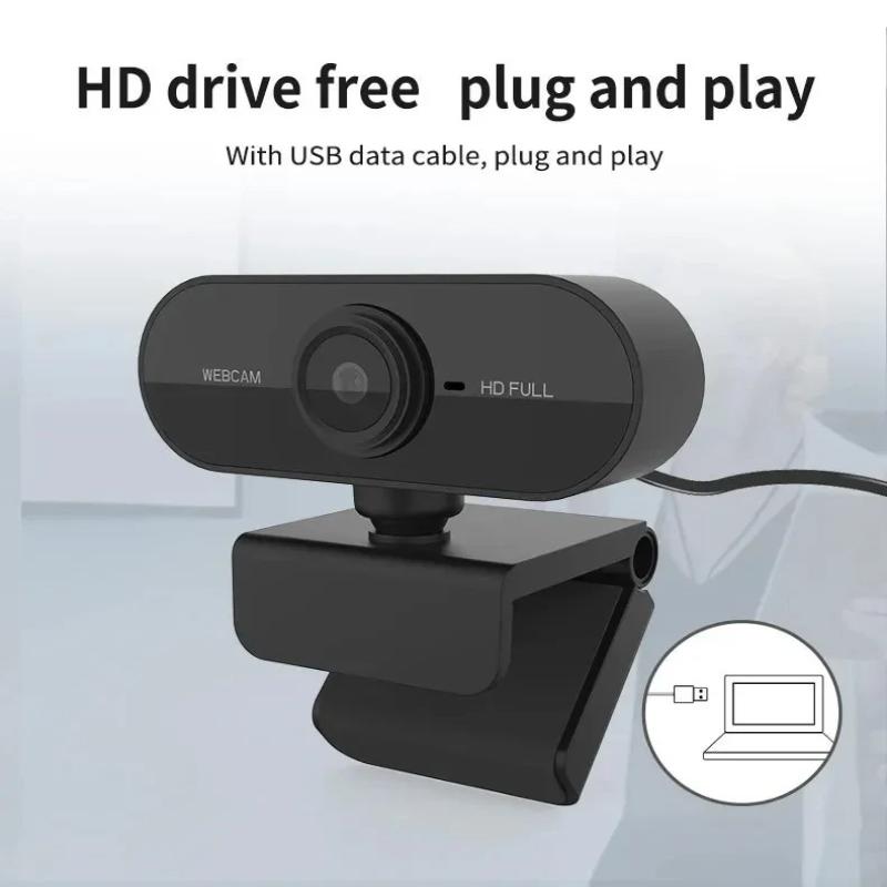USB-веб-камера со встроенным микрофоном Plug and Play, 360° вращение для YouTube, прямых трансляций, видеозвонков