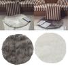 Soft Artificial Sheepskin Rug Round Fur Chair Cushion Cover Bedroom Carpet Warm Balcony Pad