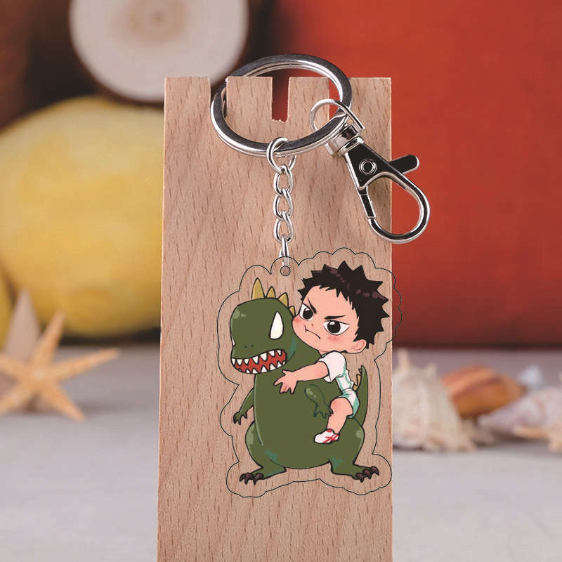 Брелок Haikyuu, сумки, акриловый брелок для ключей, детский кулон, модный Хината Шойо Кодзуме Кенма Брелок