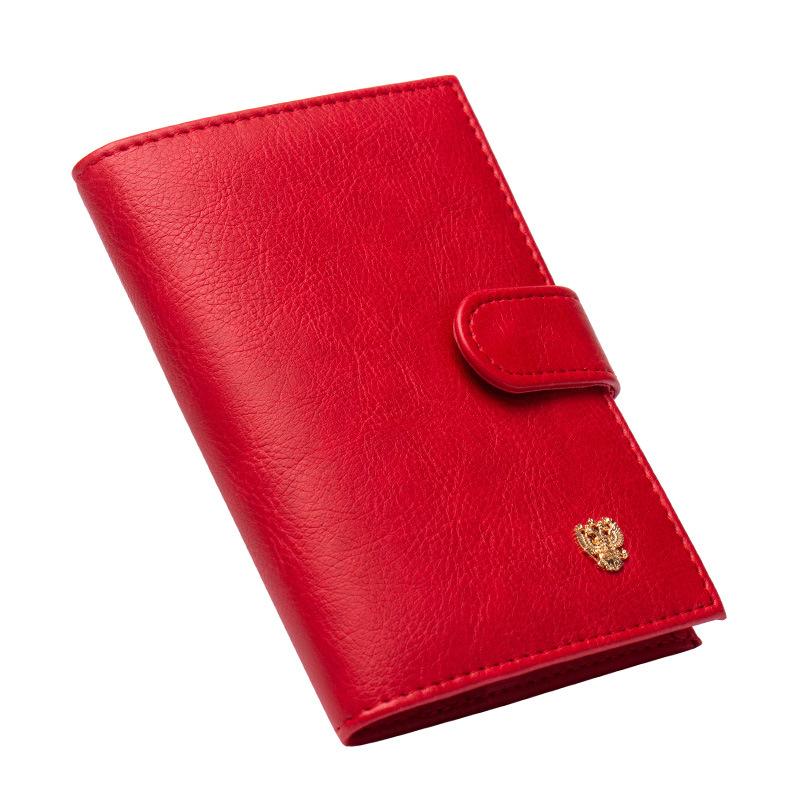 Double Headed Eagle Passport Clip Air Ticket Clip Business PU Leather Passport Book Multifunction Passport Cover