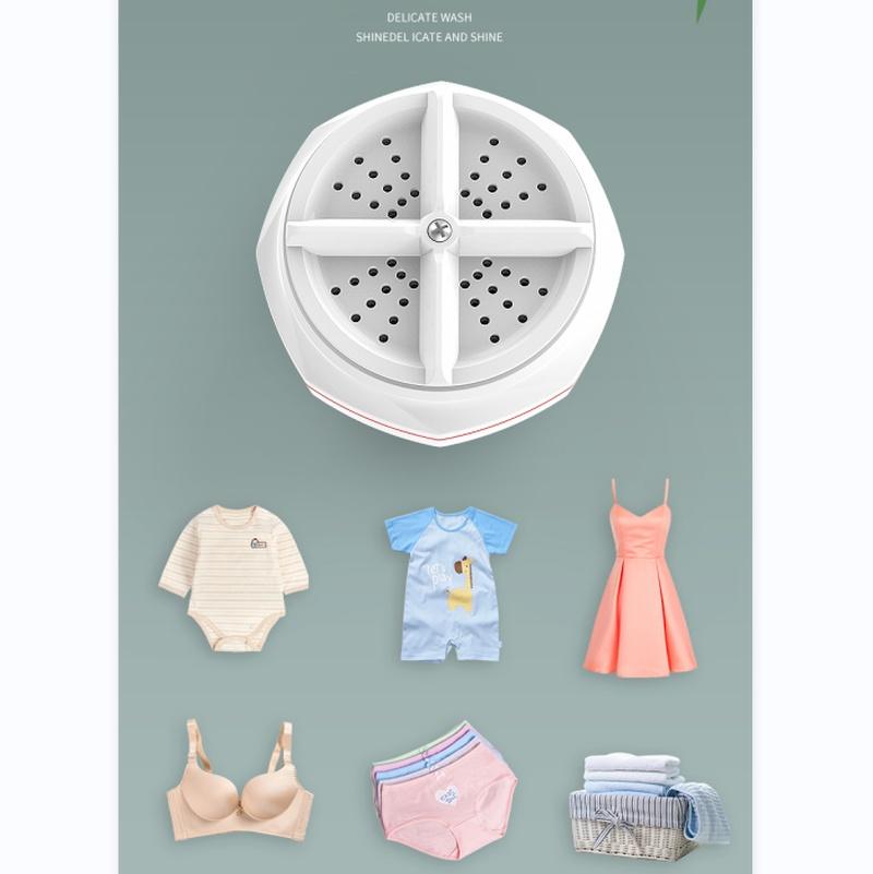 1 шт. мини турбо-стиральная машина портативная стиральная машина для обеззараживания с питанием от USB для домашнего очистителя одежды для кемпинга