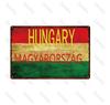 20X30Cm National Germany Netherlands Austria Russia Metal Sign Tin Sign City Travel Souvenir Wall Sticker Pub Home Decoration