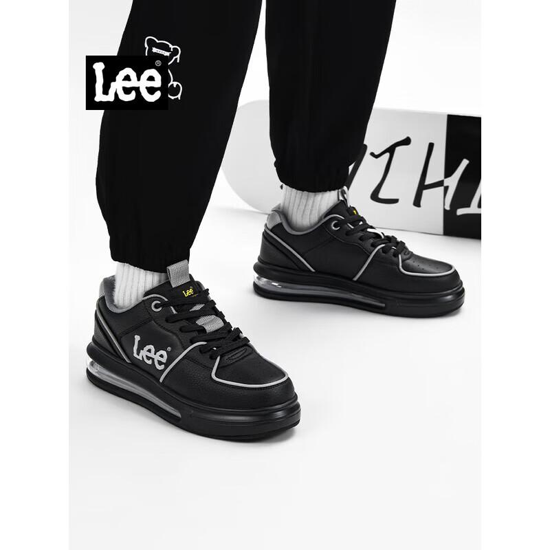 Lee Men's New Air Cushion Sneakers Casual Breathable White Height Increasing Shoes Size 38