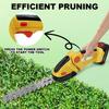 RDDSPON 2 IN 1 Cordless Electric Hedge Trimmer 20000RPM Rechargeable Handheld Household Shrub Weeding Pruning Mower Garden Tools
