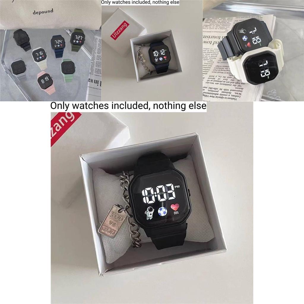 Высокотехнологичные и стильные студенческие спортивные часы с дизайном единорога, водонепроницаемые и со светодиодным дисплеем