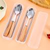 1/2/3 шт. столовая посуда из нержавеющей стали с деревянной ручкой ложка нож для стейка вилка чайные ложки для домашней кухни столовая посуда кухонные принадлежности