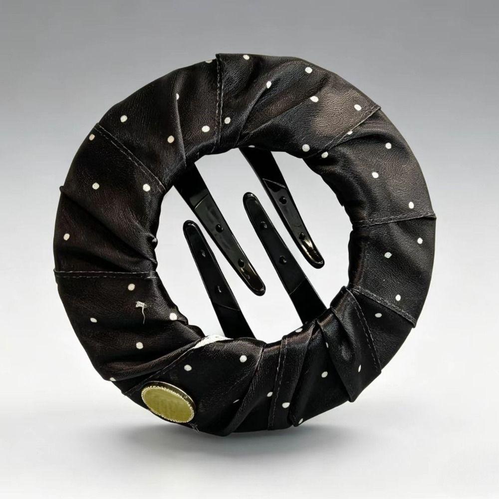 ABS Hair Clip Round Shape Soft Clips Creative Gift Hairpins for Lying Down and Driving