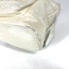 VERSACE vintage Sunburst Backpack Bag Chain Backpack Embossed Leather Ivory/Gold