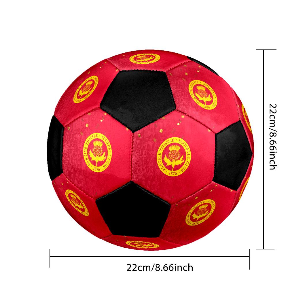 Partick Thistle F.C Soccer Ball Colorful All Ages Machine Stitched PVC Competition Ready Durable High-Bounce.SIZE5