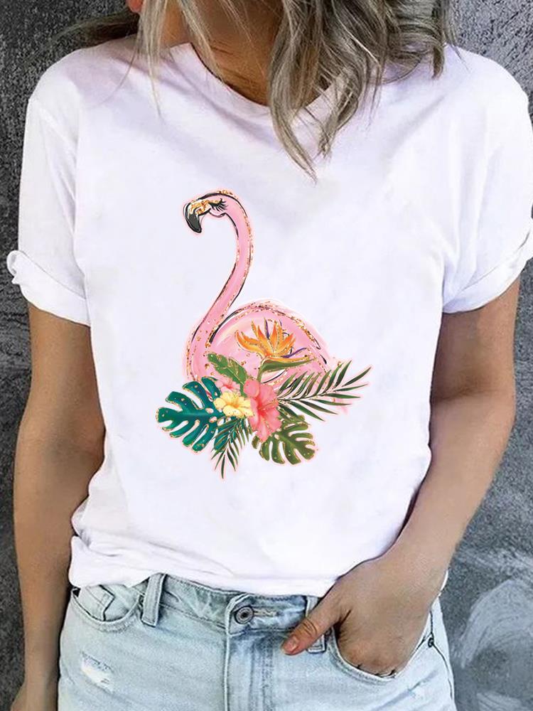 (Азиатский размер) тренд любовь тренд милый Женская мода С принтом Повседневная футболка Футболка Топ Леди Женский Графический Футболки с коротким рукавом Одежда