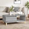 821050 vidaXL Coffee Table Sonoma Grey 90x50x36.5 Cm Engineered Wood