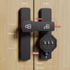 Luminous Sign Password Lock 90/180 Degree Sliding Door Lock Combination Lock  Interior Door