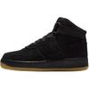 Nike Air Force 1 High Замша Черный Gum Детские 807617-002