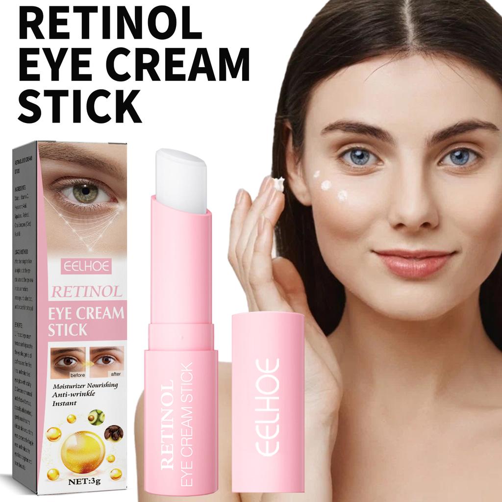 Retinol Eye Cream Stick, Anti Wrinkle, Massage Cream, Remove Dark Circles, Moisturizing, Eyes Skin Care