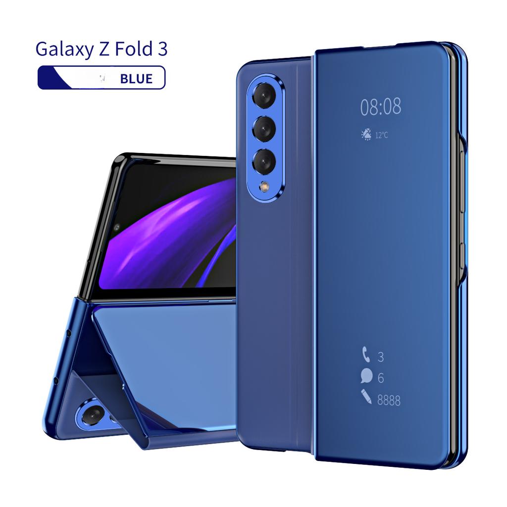 Ультратонкий зеркальный чехол для телефона Samsung Galaxy Z Fold 5, 4, 3, 2, 5G, мобильные телефоны Fold5 Flod3 Flod4, складной чехол с полным покрытием