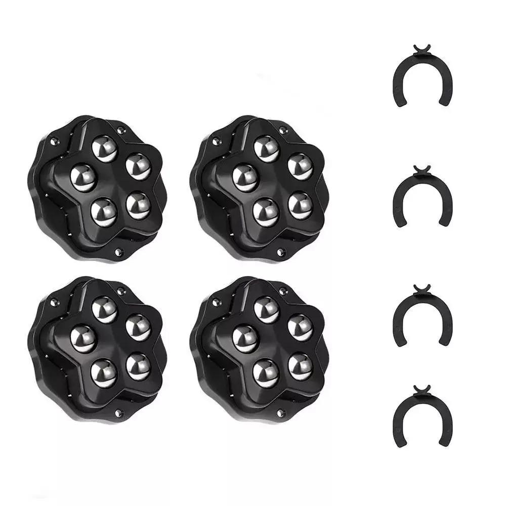 Xiaomi 4PCS Self Adhesive Caster Wheels Super Load-bearing 5 Beads Universal 360° Rotating Wheels For Home Appliances Storage Boxes