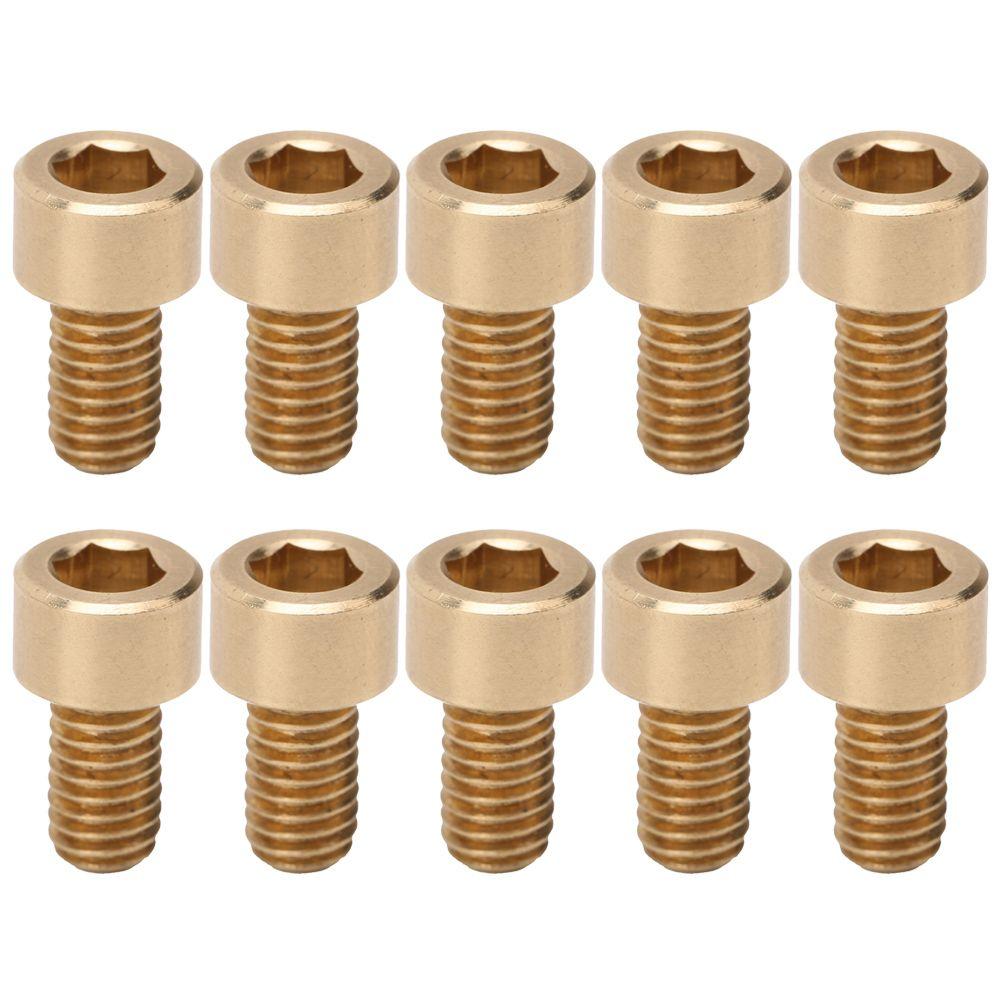 10pcs M6x10 Hex Socket Head Screw Copper Socket Head Bolt Industrial Supplies