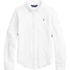 Рубашка Polo FW23 Детская Однотонная Вышивка Логотипа Длинный Рукав Детские топы Белый CWPOWOVG6820077-100