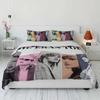 Pop Duvet Cover Female Singer Taylors Printing Bedding Set Celebrity Swift Pillowcase Bed Kit Famous Star Quilt Cover Bed Set