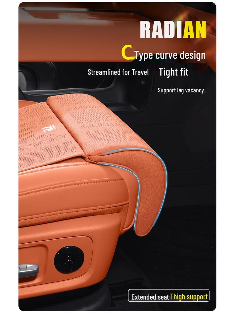 Расширенная подушка-сиденье с подставкой для ног для BYD Yuan PLUS/Pro/UP: Опора для спинки водителя и пассажира.