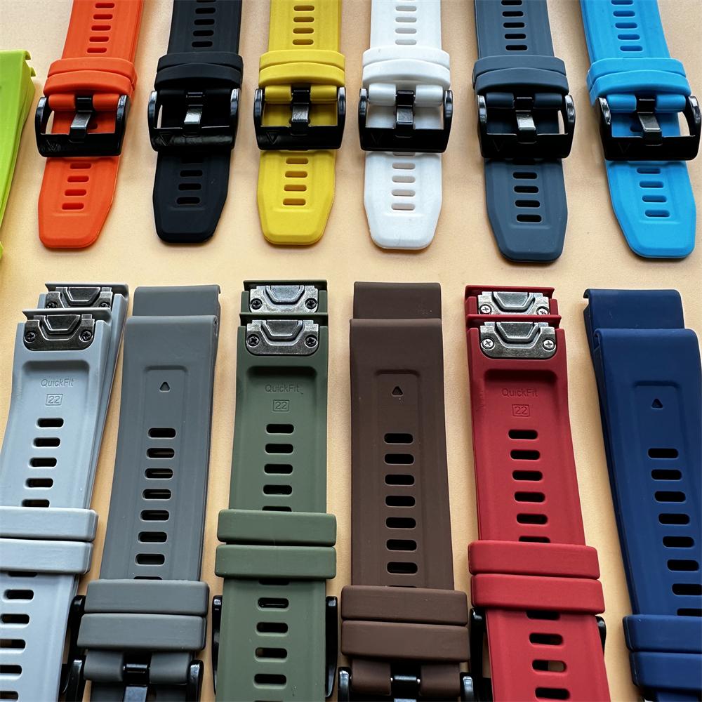 26 мм 22 мм Быстросъемный ремешок для часов Garmin Forerunner 970 955 965 Ремешок Fenix 8 7X E 6 6X/Quatix/Descent/Tactix Силиконовый браслет