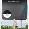 No Drill Roll Curtain With Suction Cup Black Out Blinds Shutter Blackout Roller Blind  Car