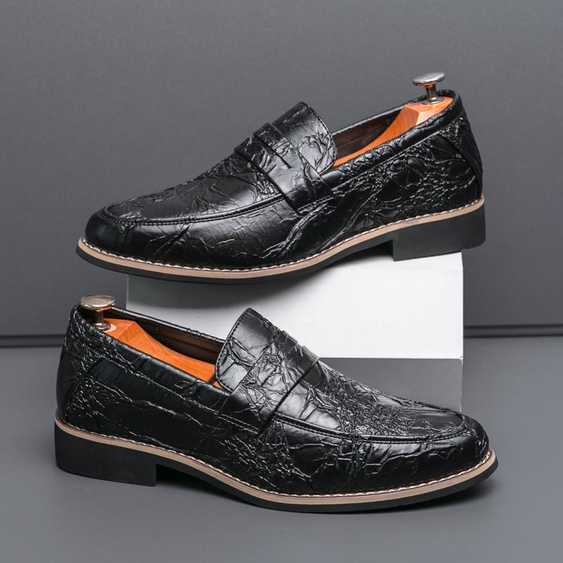 Fashion New Black Casual Men's Loafers Fashion Designer's New Style Office Leisure Business Party Adult Nightclub Shoes Plus Size 38-46