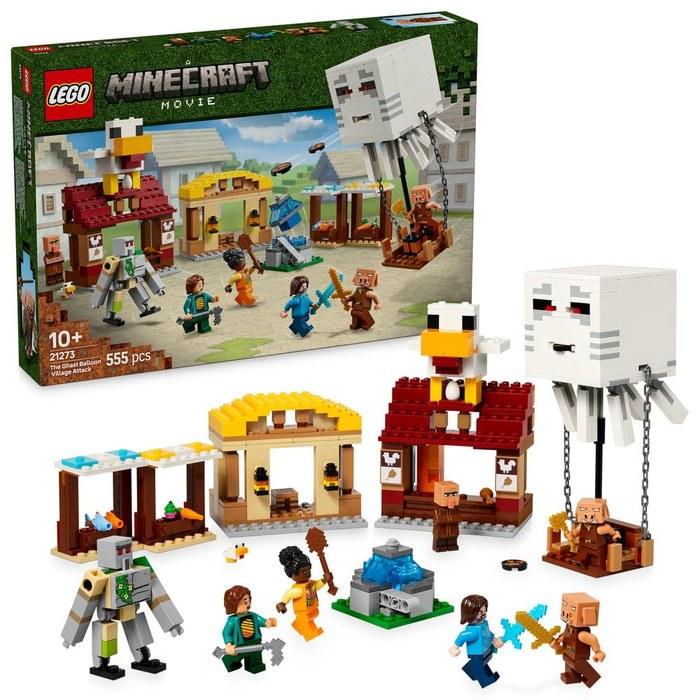 LEGO Minecraft Ghast Attack 21273 (Multicolor, Approx. 18cm Height)