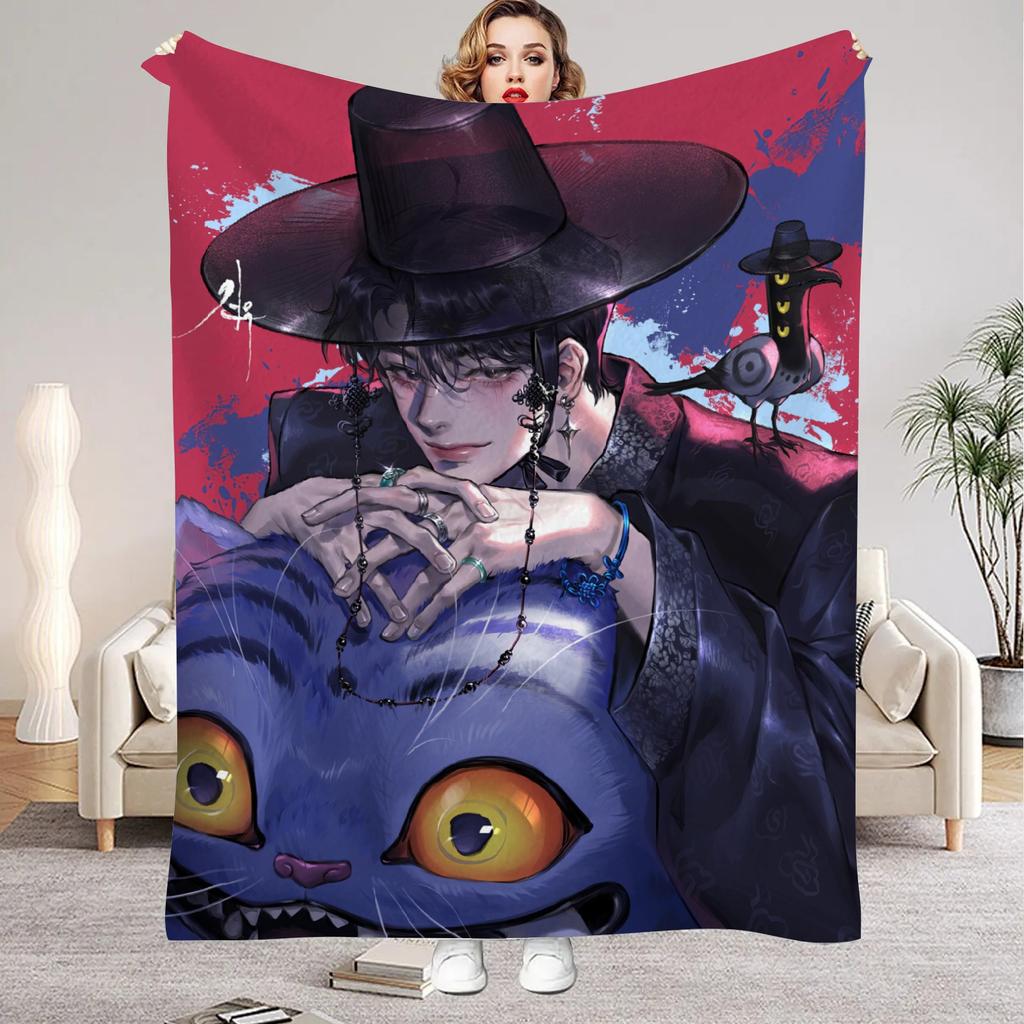 Kpop Demon Hunters Huntrix Blankets Quality Soft Warm Throw Blanket Winter Kids Couch Bed Fluffy Bedspread