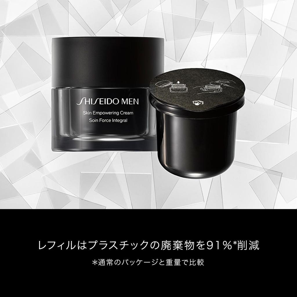 Shiseido Мужской крем для укрепления кожи N 50 г Сменный блок - Увлажняющий, Подтягивающий, С цитрусовым и бамбуковым зеленым ароматом - Высокоэффективный антивозрастной уход с ретинолом