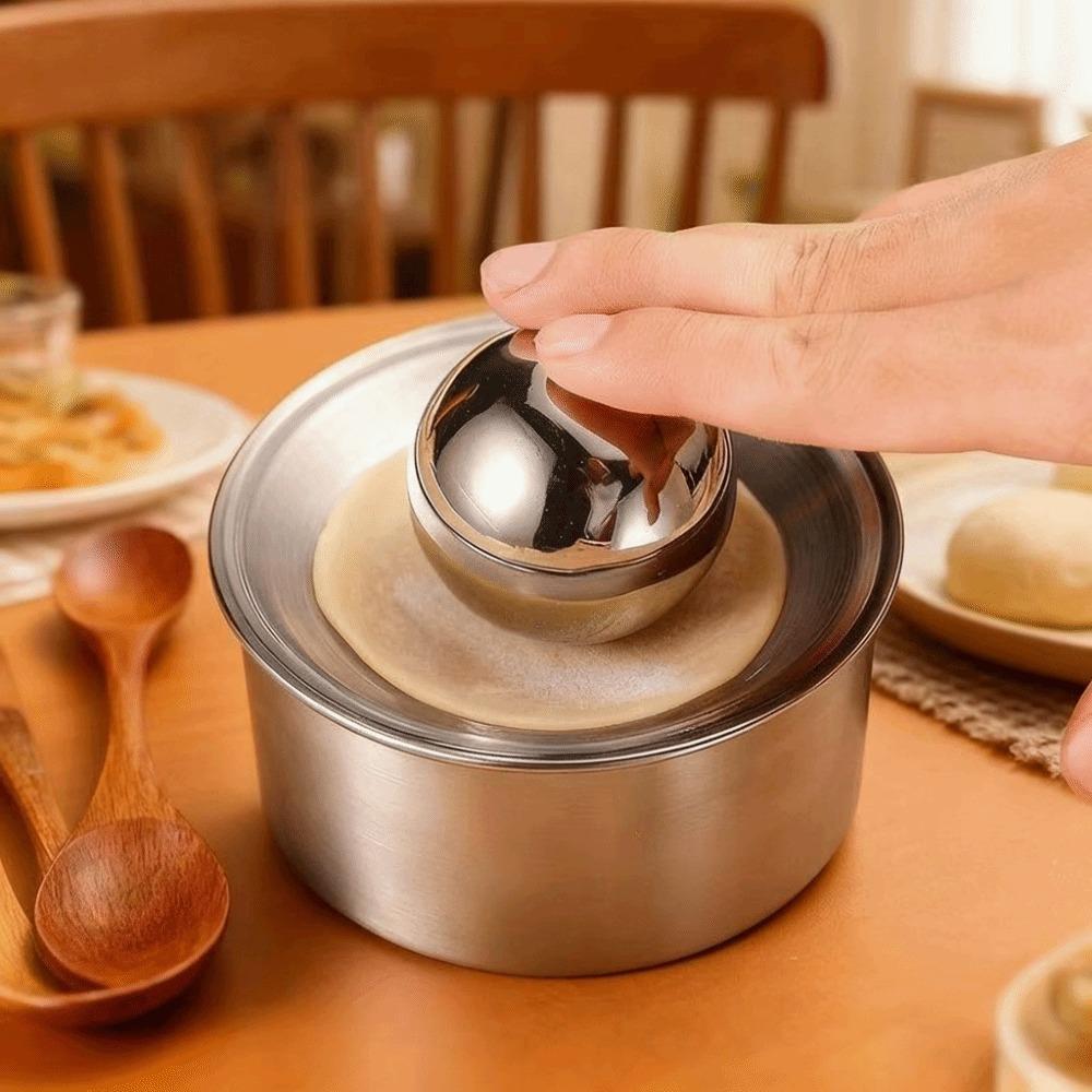 Stainless Steel Dumpling Wrapper Press Manual Pastry Skin Presser Dumpling Maker Easy To Use