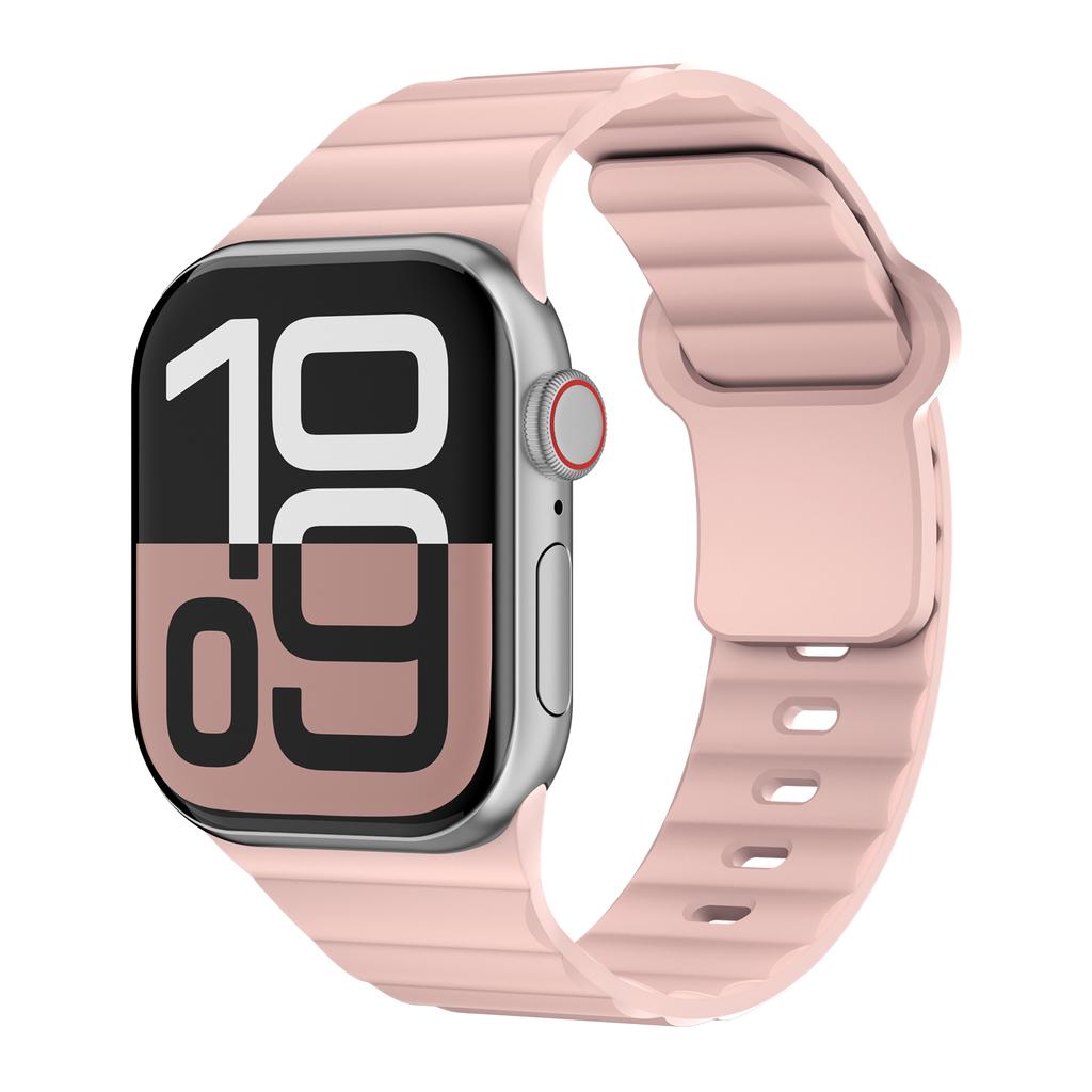 Спортивные силиконовые ремешки для ремешка Apple watch 44 мм 40 мм 46 мм 41 мм 49 мм 42 мм 45 мм correas браслет iWatch ultra 2 series 10 9 8 7 SE