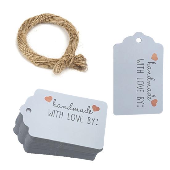 100 шт. красивые мини-открытки с веревкой, декоративные предварительно пробитые отверстия ручной работы, легкие подарочные карты «сделай сам», праздничная поставка