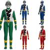 Red Green And Blue Kishiryu Sentai Ryusoulger Jumpsuit For Kids' Cosplay
