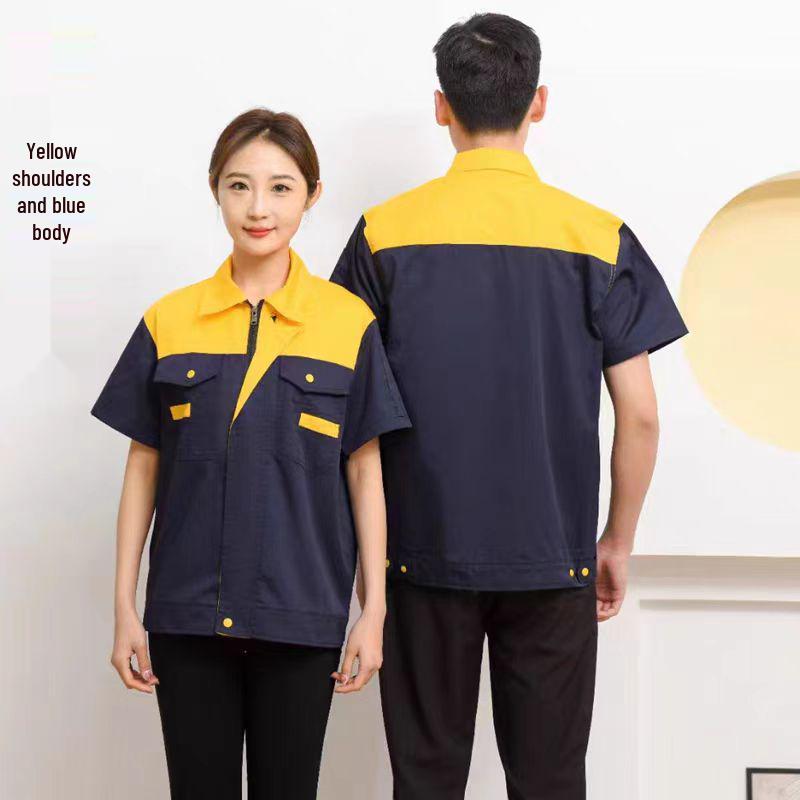 Summer Short-Sleeve Workwear: Comfortable, Breathable, Moisture-Wicking, Hot-Selling, with Printing & Embroidery