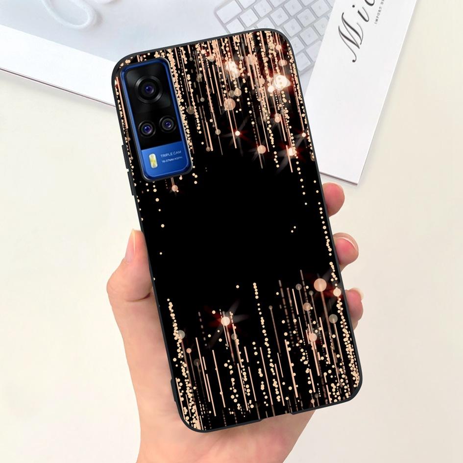 Чехол для Vivo Y31 2021 Милая Утка Кот Мультяшный Coque Матовый Мягкий Силиконовый Задняя Крышка Для Vivo Y51 Y51A Y53s Y 31 V2036 V2030 Fundas