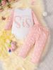 Newborn Clothes Printed Long Sleeve Romper And Pants Children' Clothing Sets