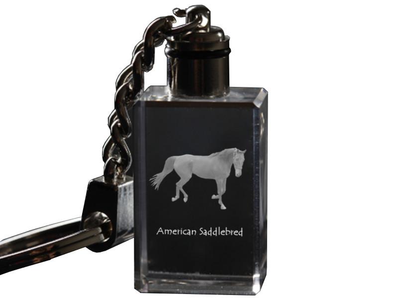 American Saddlebred - Crystal Pendant with Photo of a Horse, Illuminated Pendant, Unique Gift by Art-Dog Brand